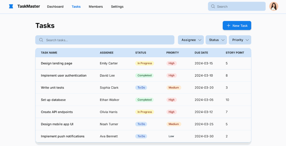 TaskMaster screenshot